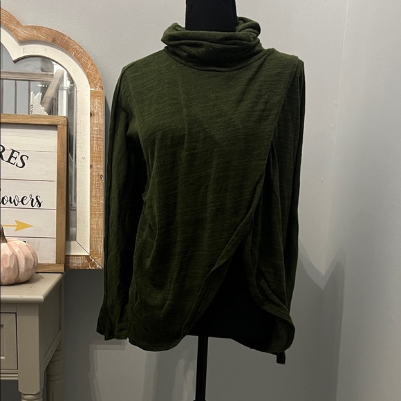 Brenda’S Sweaters - Forest Green Cowl Neck Women's Sweater Stitch Fix
